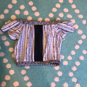 Maddie Ziegler blouse off the shoulder top. Size L